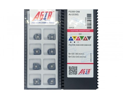 Твердосплавна пластина фрезерна P3200-D8 AU1535G AGIR, фото 1