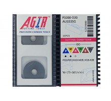 Твердосплавная пластина фрезерная P3200-D20 AU1535G AGIR