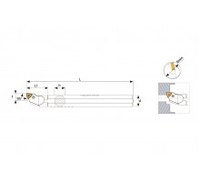 Резец токарный проходной P161 PWLNR 2525 M06 под пластину WNMG 0604.. державка TEKNIK Резец токарный проходной P161 PWLNR 2525 M06 под пластину WNMG 0604.. державка TEKNIK
