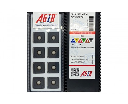 Твердосплавная пластина фрезерная R245-12T3M-PM APK2545YB AGIR, фото 1
