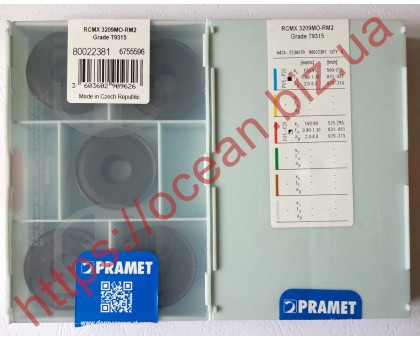 Твердосплавная пластина токарная RCMX 3209MO-RM2 T9315 PRAMET