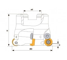 Фреза торцевая насадная T601 D063 d22 Z06 RHKW 08 под пластину RHKW 0802.. (INGERSOLL) TEKNIK Фреза торцевая насадная T601 D063 d22 Z06 RHKW 08 под пластину RHKW 0802.. (INGERSOLL) TEKNIK
