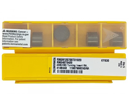 Твердосплавна пластина токарна керамічна RNGN 120700 T01020 KYS30 KENNAMETAL, фото 1