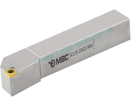 Резец токарный проходной SCLCL 1010 H06 под пластину CCMT 0602.. державка MBC, фото 1