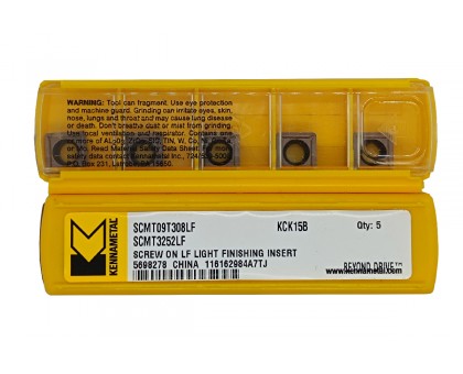 Твердосплавная пластина токарная SCMT 09T308-LF KCK15B KENNAMETAL, фото 1