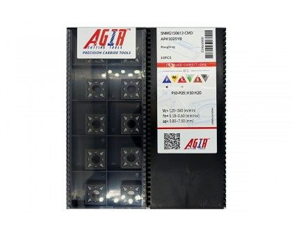Твердосплавная пластина токарная SNMG 150612-CMD APK1025YB AGIR, фото 1