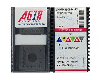 Твердосплавная пластина токарная SNMM 250924-RS APK1035YB AGIR, фото 1