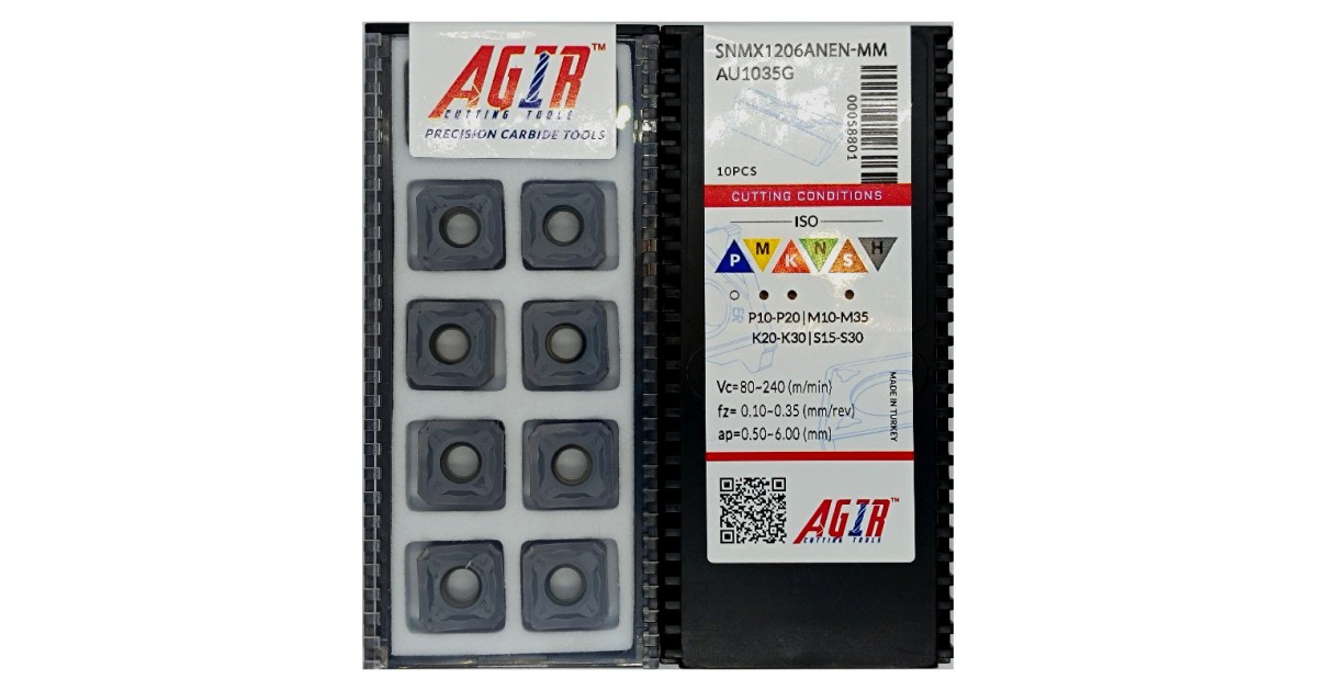 Твердосплавная пластина фрезерная SNMX 1206ANEN-MM AU1035G AGIR