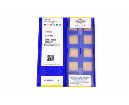 Твердосплавная пластина фрезерная SPMR 120308 YBC251 ZCC-CT, фото 1