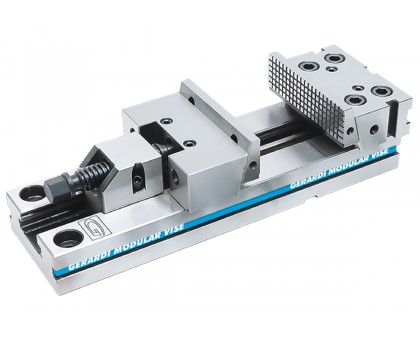 Тиски станочные прецизионные 150мм 0-200мм L420мм универсальные серия STD Art. 1 Тип 3-30kN стальные HRC58-62 GERARDI, фото 1