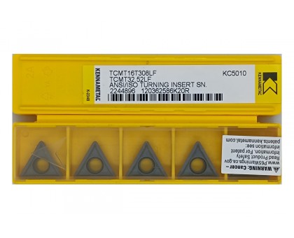 Твердосплавная пластина токарная TCMT 16T308LF KC5010 KENNAMETAL, фото 1