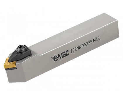 Резец токарный проходной TCZNN 2525 M12 под пластину CNMG 1204.. державка MBC, фото 1