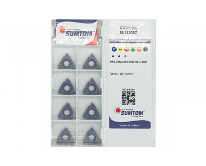 Твердосплавна пластина канавкова-відрізна TGF32L 200 SU1530BZ SUMTOM, фото 1