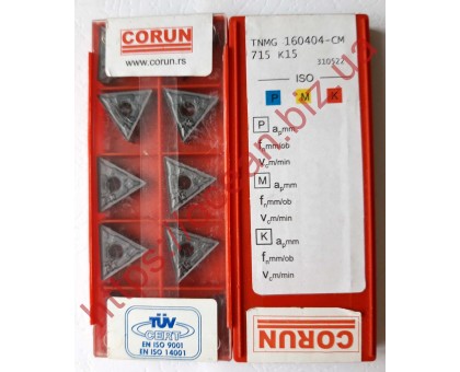Твердосплавная пластина токарная TNMG 160404-CM 715 CORUN