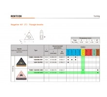 Твердосплавная пластина токарная TNMG 160408E-MB2 AP301M ACHTECK