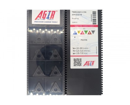 Твердосплавна пластина токарна TNMG 220412-CRA APK1035YB AGIR, фото 1
