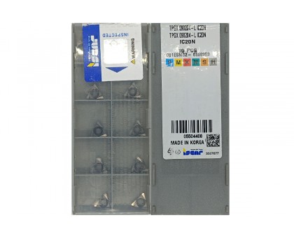 Твердосплавная пластина токарная TPGX 090204-L IC20N ISCAR, фото 1