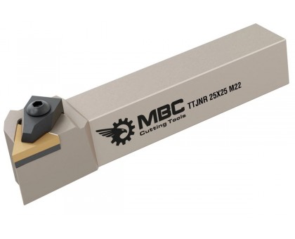 Резец токарный проходной TTJNR 2525 M22 под пластину TNMG 2204.. державка MBC, фото 1