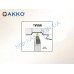 Резец токарный проходной TVVNN 2020 K16 под пластину VNMG 1604.. державка AKKO