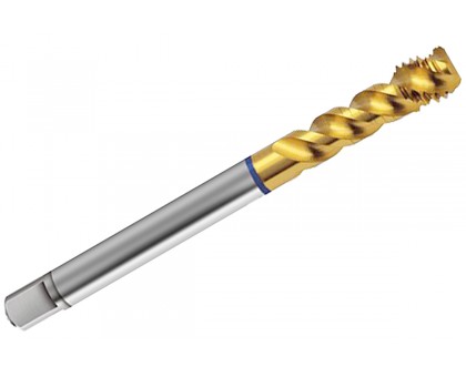 Метчик винтовой M10x1.5 машинный HSS-E 6H OPTIMAL с покрытием TiN DIN 376 для глухих отверстий Form C/35° RSP AGIR, фото 1