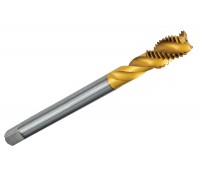 Метчик винтовой M6x1,0 машинный HSS-G Standart с покрытием TiN DIN 376 для глухих отверстий Form C/35° RSP AGIR
