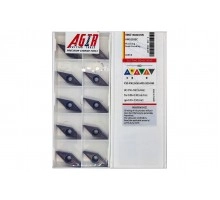 Твердосплавная пластина токарная VBMT 160404-MV AMS1035C AGIR Твердосплавная пластина токарная VBMT 160404-MV AMS1035C AGIR