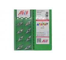 Твердосплавная пластина токарная по алюминию VCGT 110302-CL AN0115S AGIR Твердосплавная пластина токарная по алюминию VCGT 110302-CL AN0115S AGIR