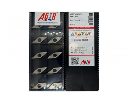 Твердосплавная пластина токарная VCMT 160408-SL AMS1045S AGIR, фото 1