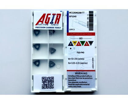 Твердосплавная пластина сверлильная WCGX 040208-TT AP1040 AGIR, фото 1