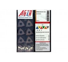 Твердосплавная пластина токарная WNMG 080404-CMS AU1045G AGIR Твердосплавная пластина токарная WNMG 080404-CMS AU1045G AGIR