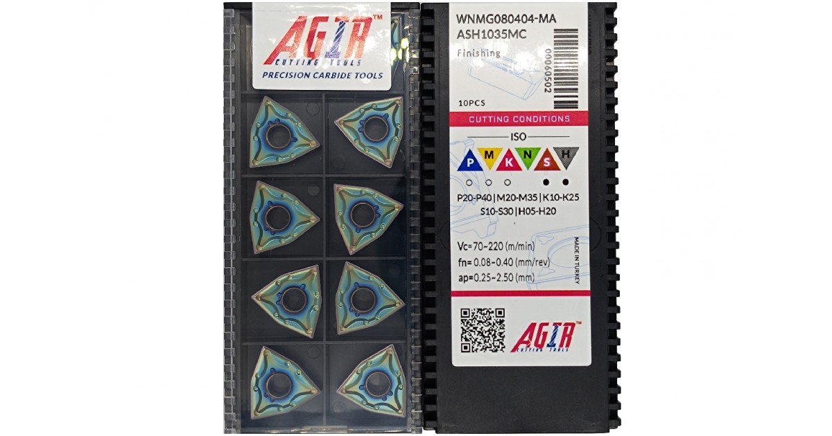 Твердосплавная пластина токарная WNMG 080404-MA ASH1035MC AGIR