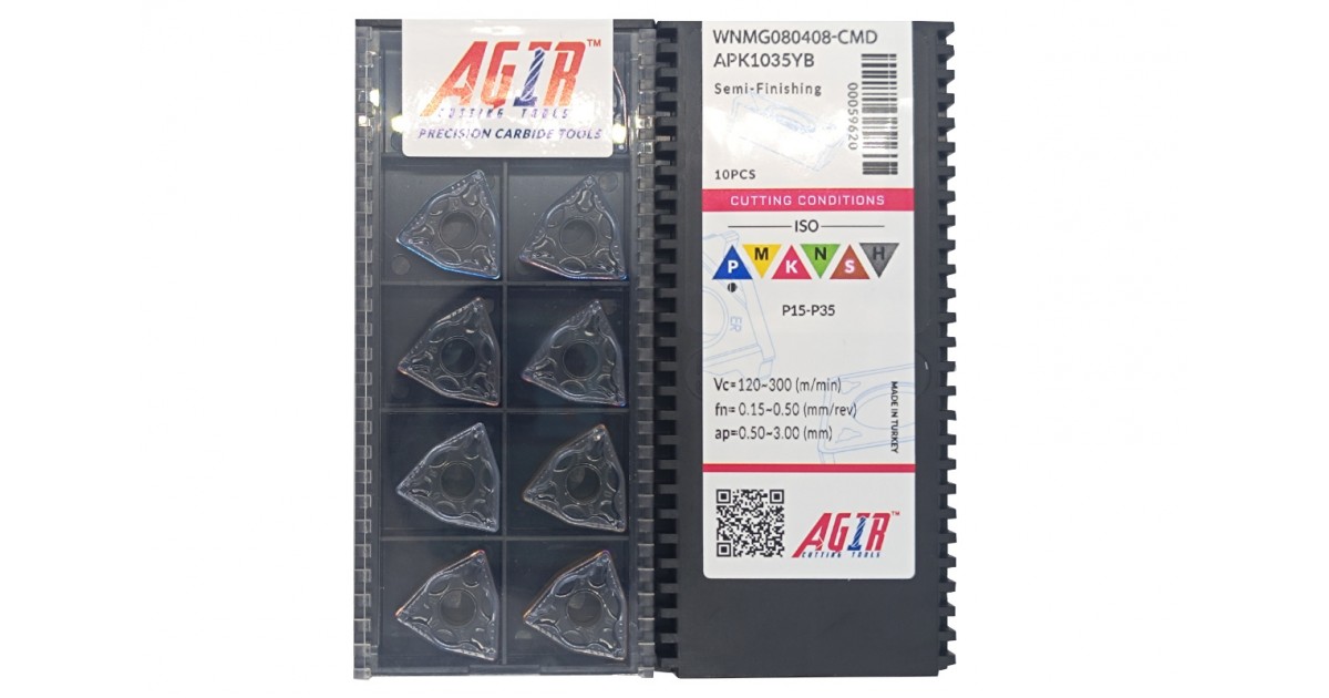 Твердосплавная пластина токарная WNMG 080408-CMD APK1035YB AGIR