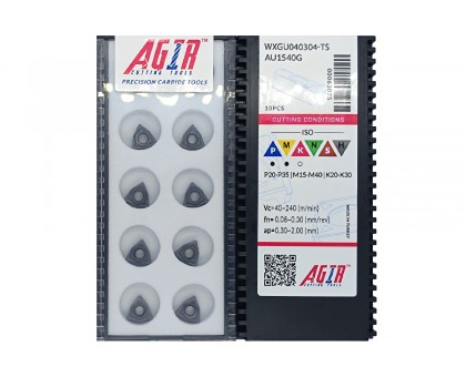 Твердосплавная пластина токарная WXGU 040304-TS AU1540G AGIR, фото 1