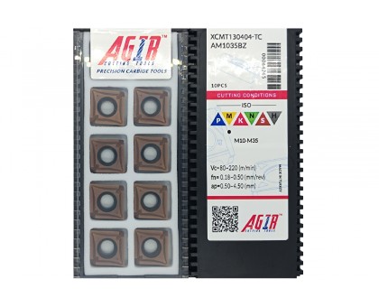 Твердосплавная пластина сверлильная XCMT 130404-ТC AM1035BZ AGIR, фото 1