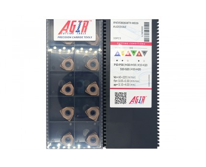 Твердосплавная пластина фрезерная XNEX 080608TR-ME09 AU2035BZ AGIR, фото 1