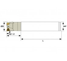 Фреза концевая S840 D26 d25 Z03 L150 XNKT 06 под пластину XNKT 0604 TEKNIK